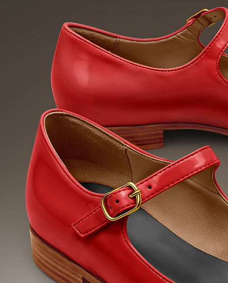 Pair of Mary Janes Mockup