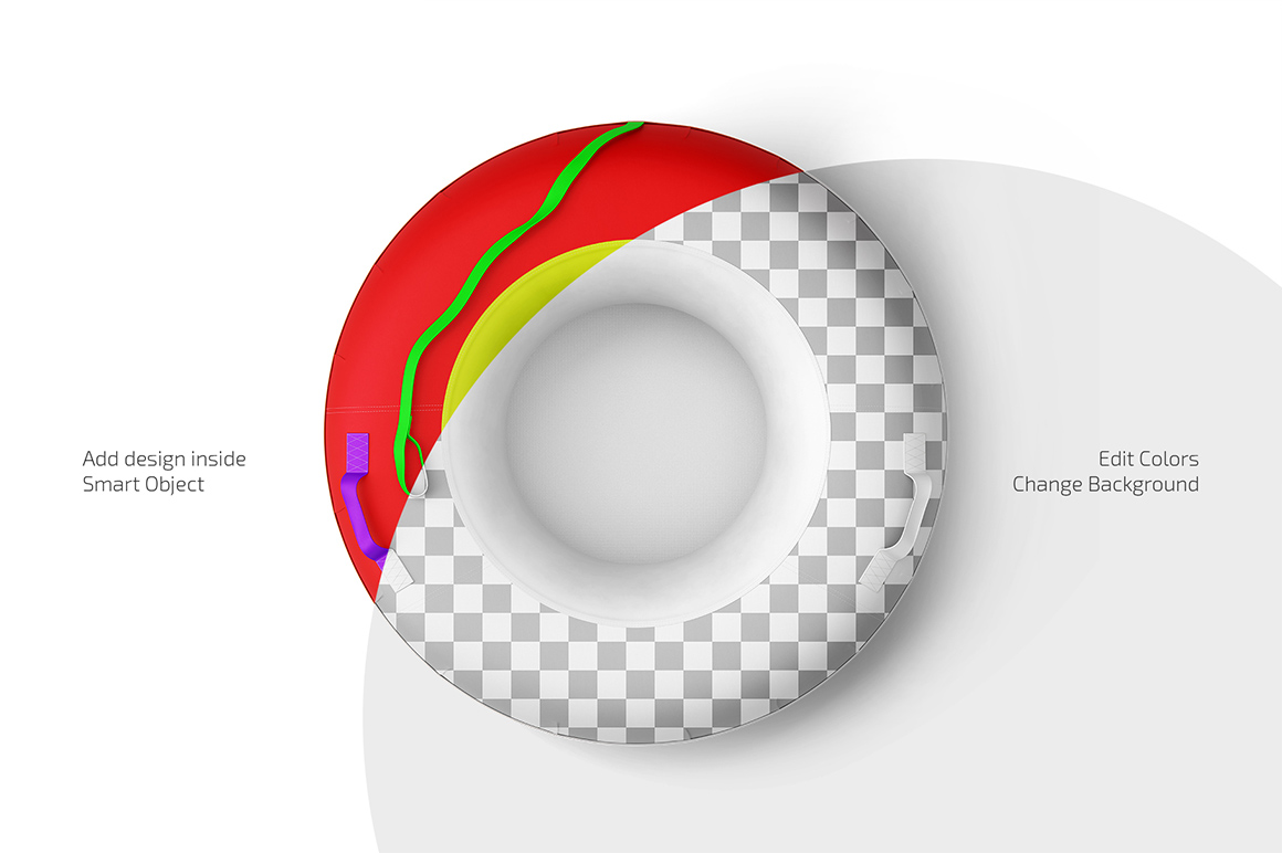 Snow Tubing Mockup Set