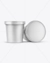 Two Kraft Paper Ice Cream Cups Mockup