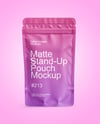 Matte Stand-Up Pouch Mockup