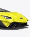 Sport Car Mockup - Front Half Side View