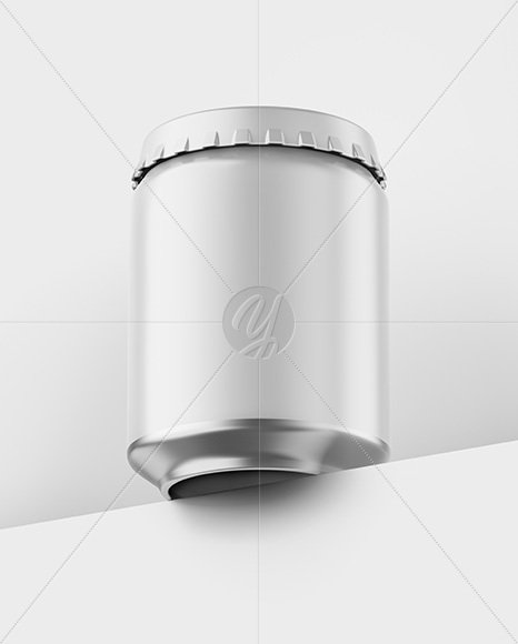 Aluminium Can With Matte Finish Mockup