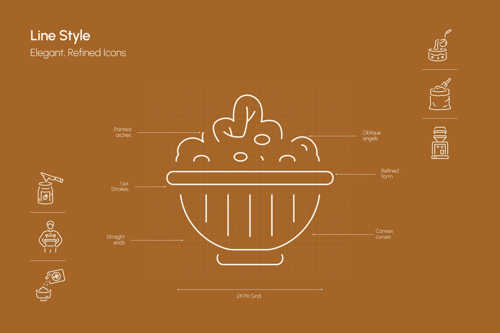 Kitchen Icon Art Set