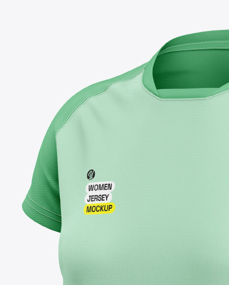 Women's Jersey Mockup - Half Side View