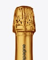 Dark Glass Champagne Bottle Mockup
