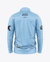 Long Sleeve Track Jacket Mockup - Back View