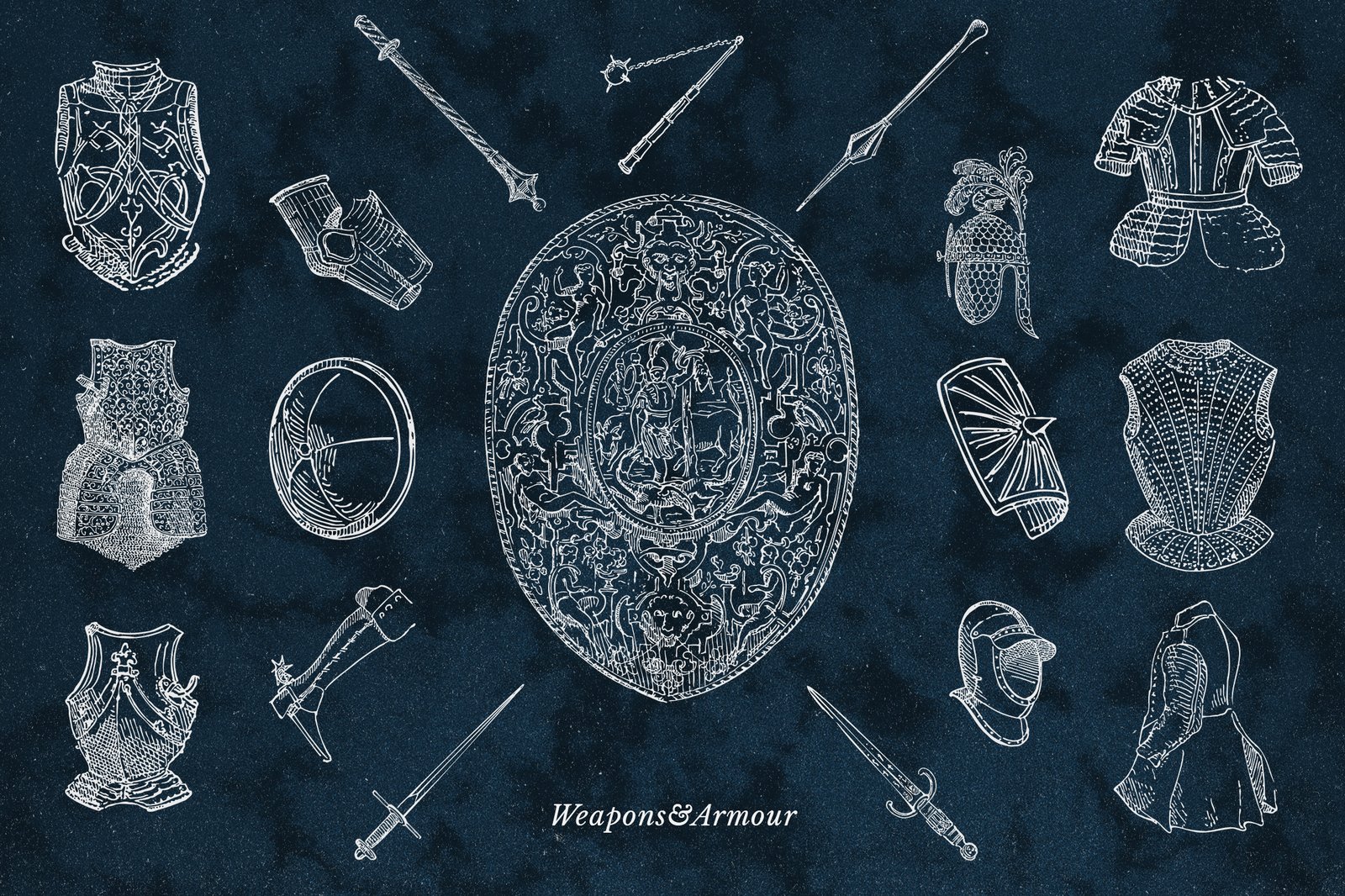 Medieval Weapons and Armour Vectors