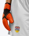 Female Soccer Goalkeeper Wearing Long Sleeve Jersey Mockup