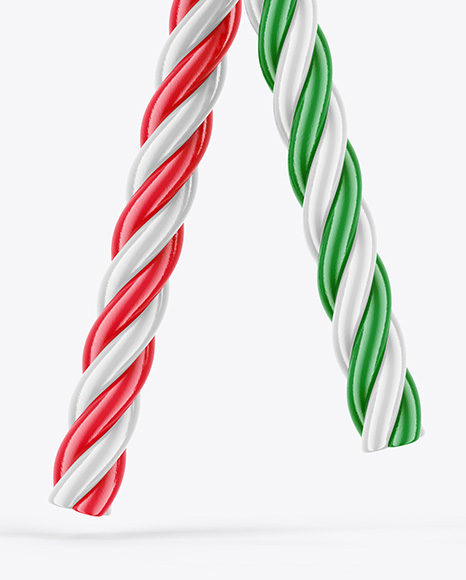 Two Candy Canes Mockup