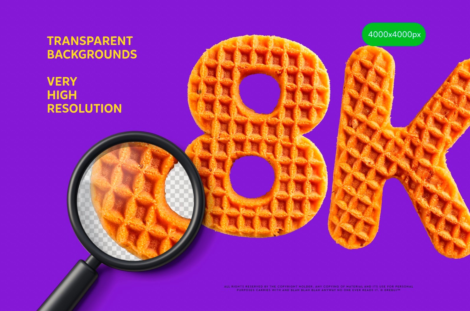 Belgian Waffles Font: Geometric 3D Alphabet PNG