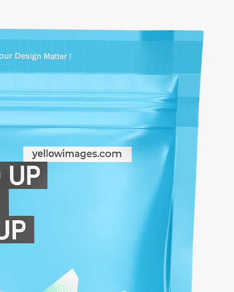 Matte Stand-Up Pouch Mockup