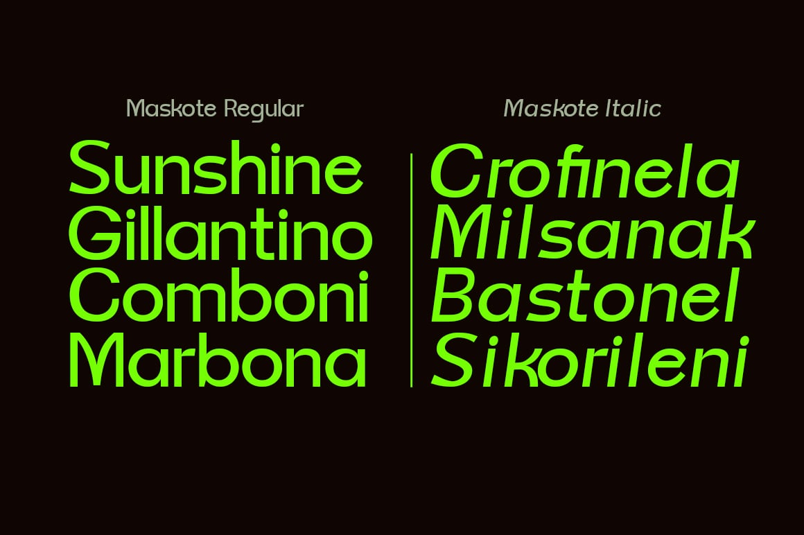 Maskote Font