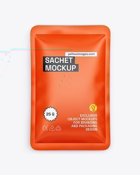 Matte Sachet Mockup - Pin+On+Sachet+Mockups