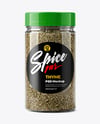 Plastic Spice Jar with Thyme Mockup