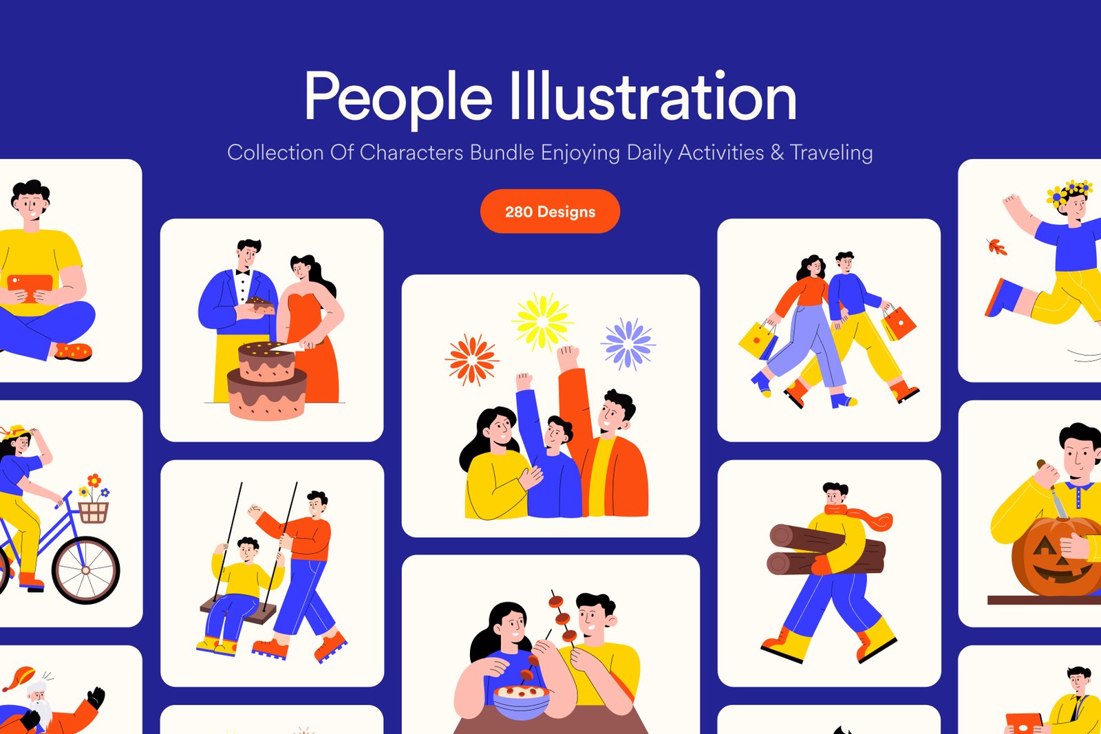 Colorful Life Illustration Collection
