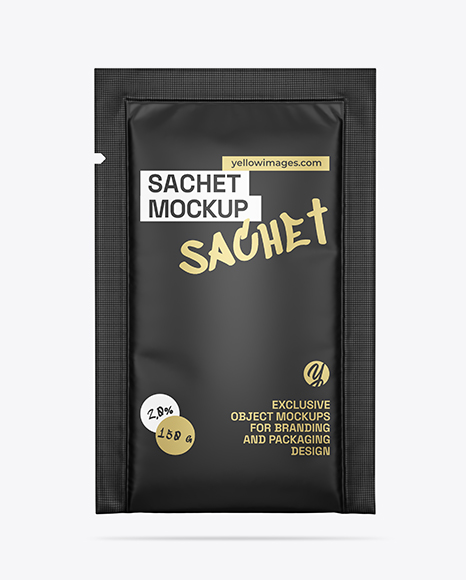 Matte Sachet Mockup - Packaging mockups