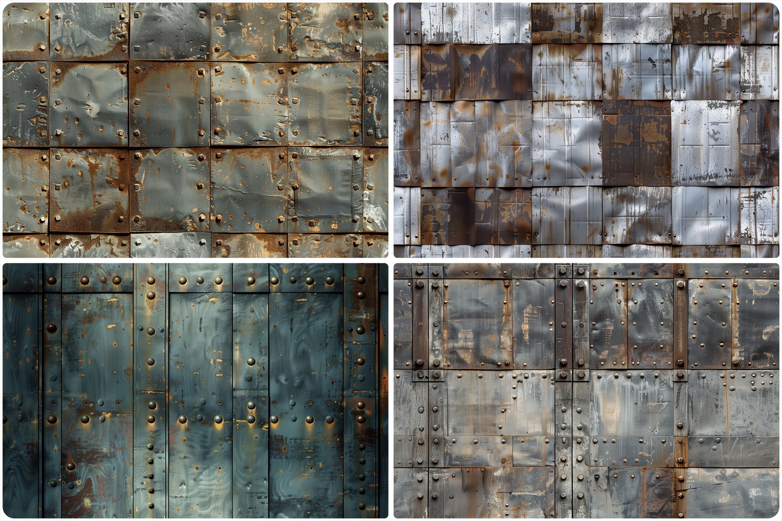 30 Metal Wall Texture Backgrounds