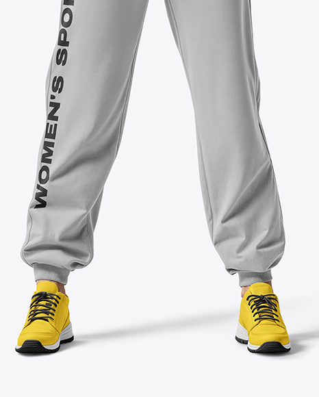 Young Woman in a Tracksuit Mockup
