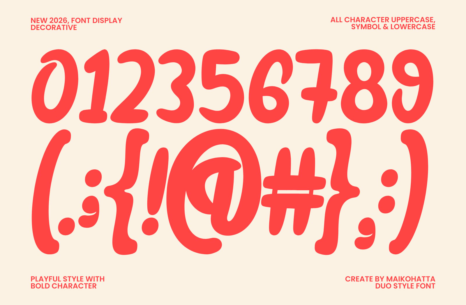 Dispay Micko – Playful Bubble Display Font