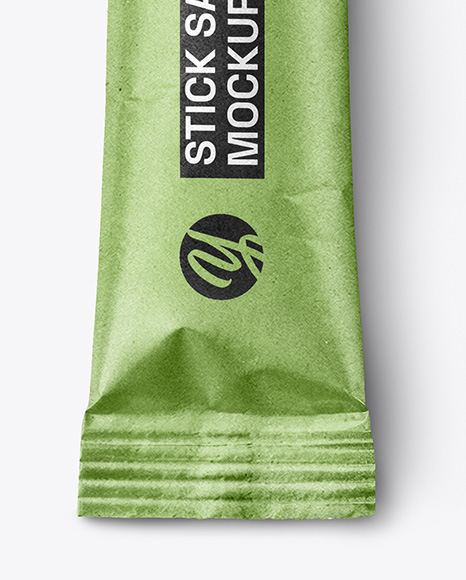 Kraft Paper Stick Sachet Mockup