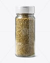 Glass Spice Jar with Oregano Mockup