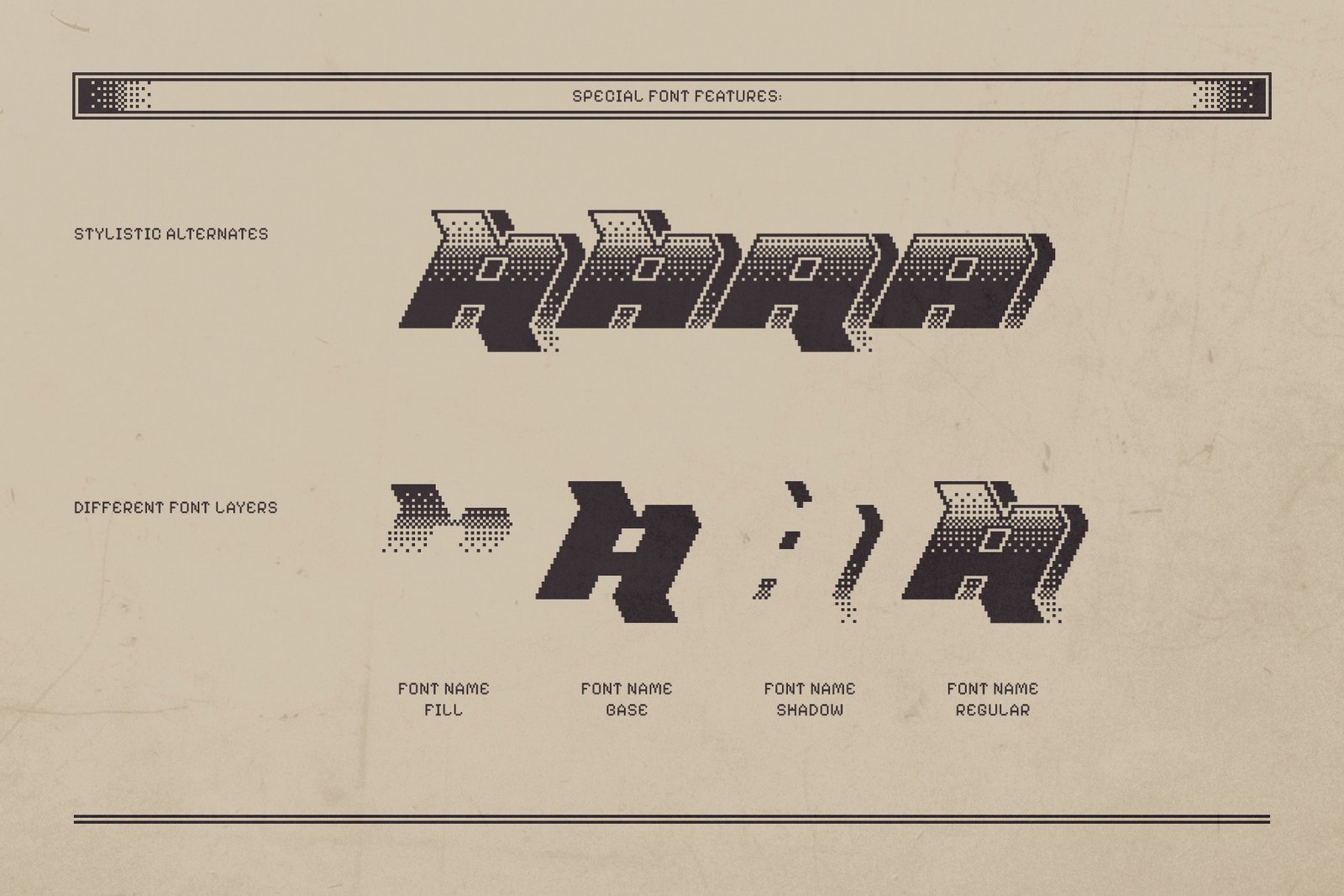 Dither Byte - Vintage Pixel Font