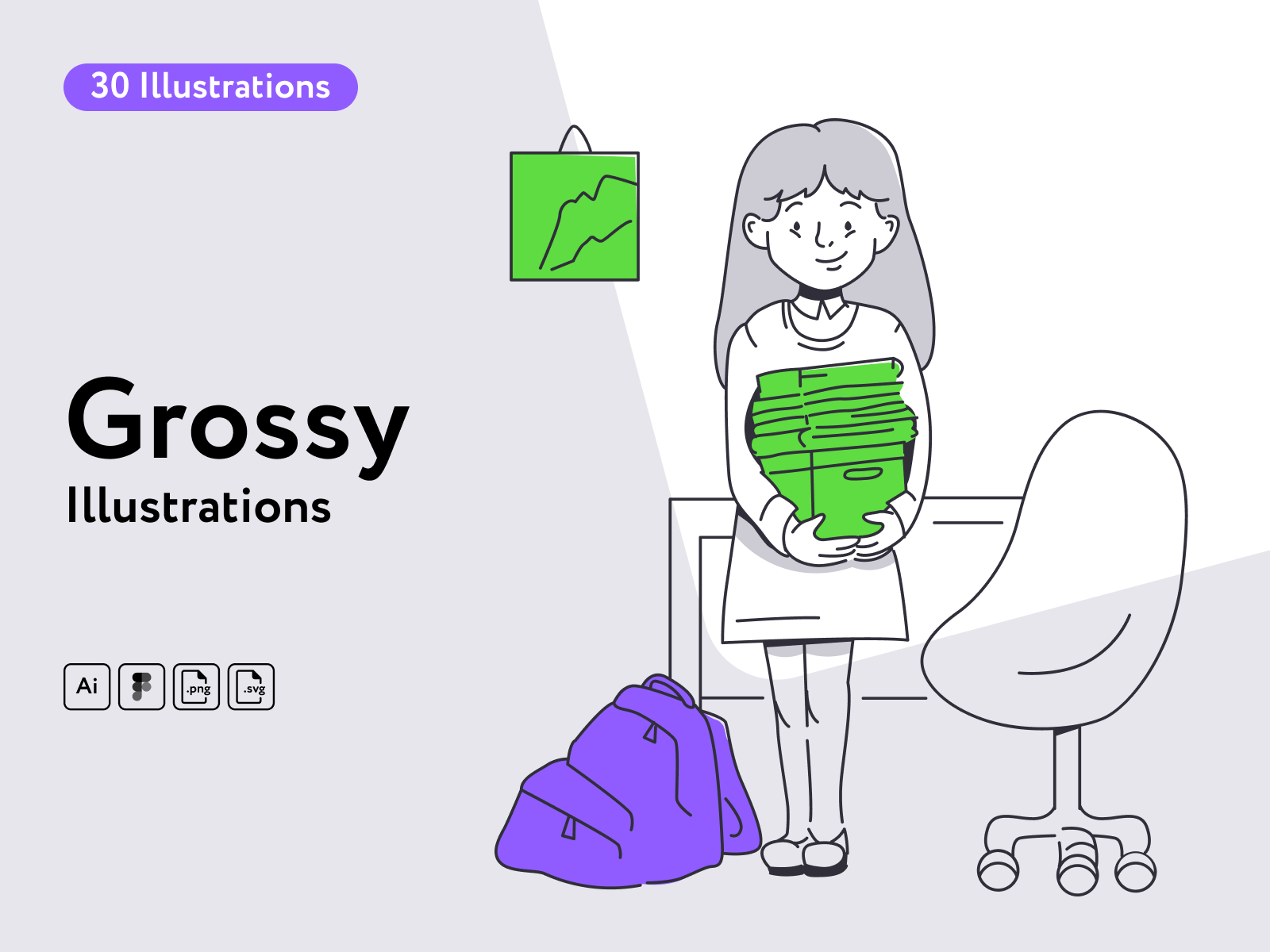 Grossy Education Illustrations