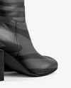Pair of Women's High-Knee Boot Mockup