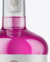 Clear Glass Liquor Bottle Mockup