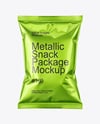 Metallized Snack Package Mockup