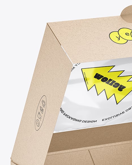 Kraft Paper Cake Box Mockup
