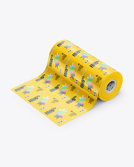 Glossy Film Roll Mockup - Stationery mockups