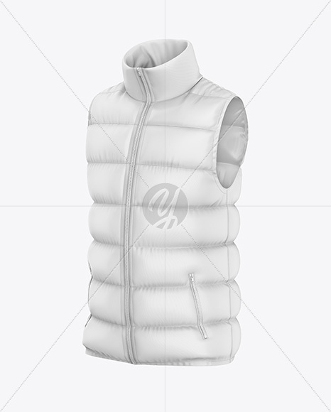 Glossy Down Vest Mockup