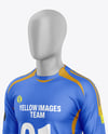 Full Soccer Kit w/ Mannequin Mockup - Half Side View