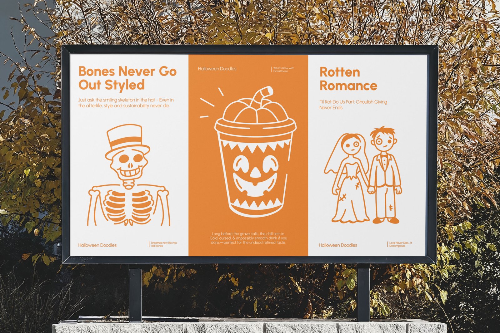 Halloween Doodles Icons Set