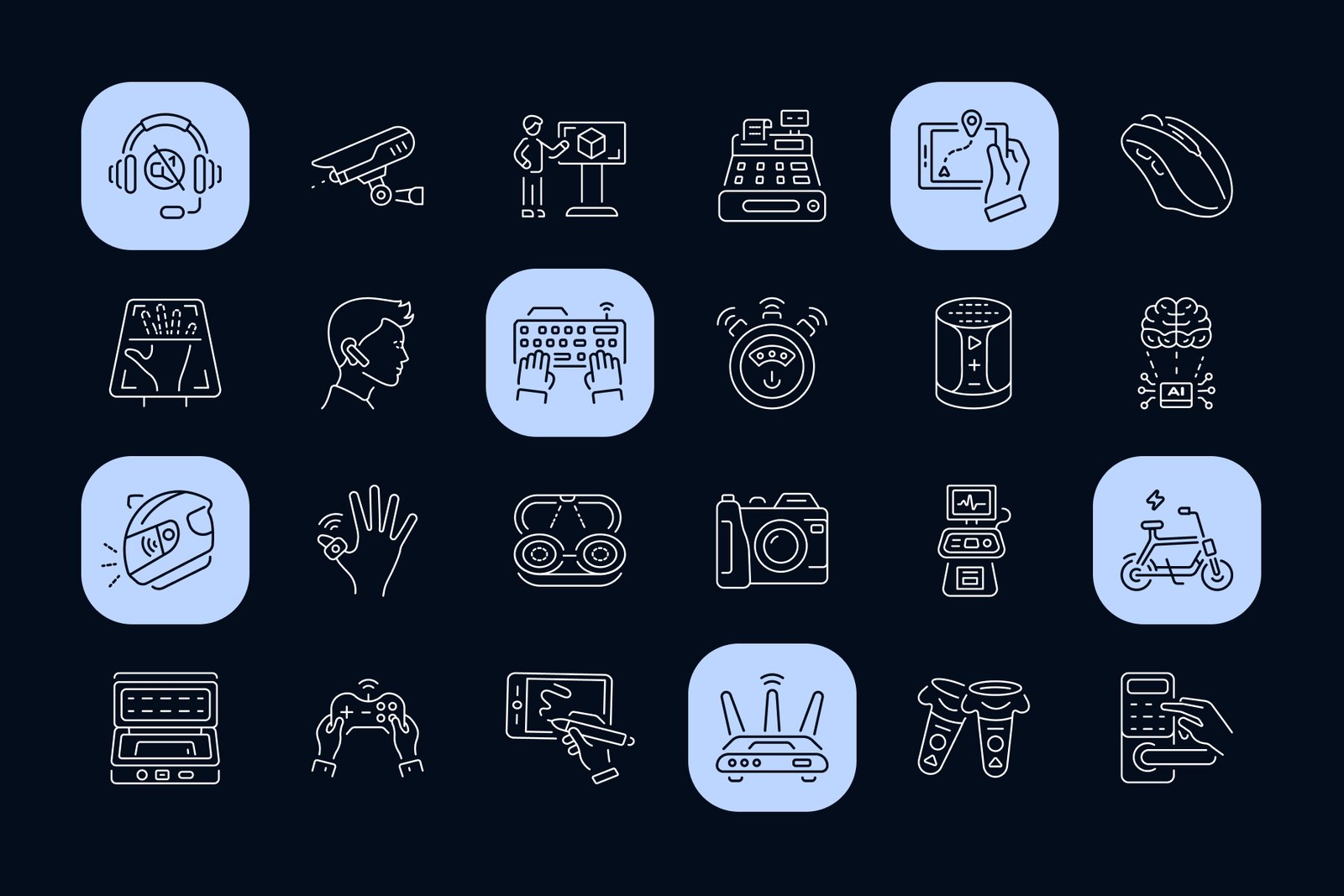 Tech Gadget Icon Set