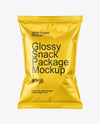 Glossy Snack Package Mockup