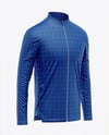 Full-Zip Long Sleeve Jersey Mockup