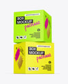 Two Paper Boxes Mockup