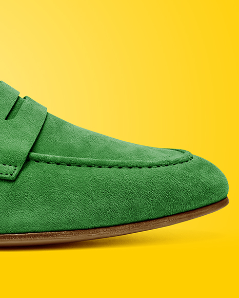 Suede Loafer Mockup