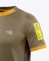 Round Collar Soccer Jersey Mockup