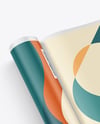 Opened Magazine Mockup - Half Side View