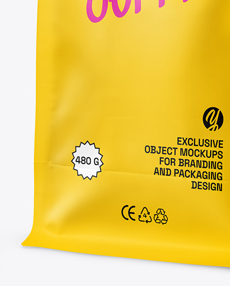 Matte Coffee Bag Mockup