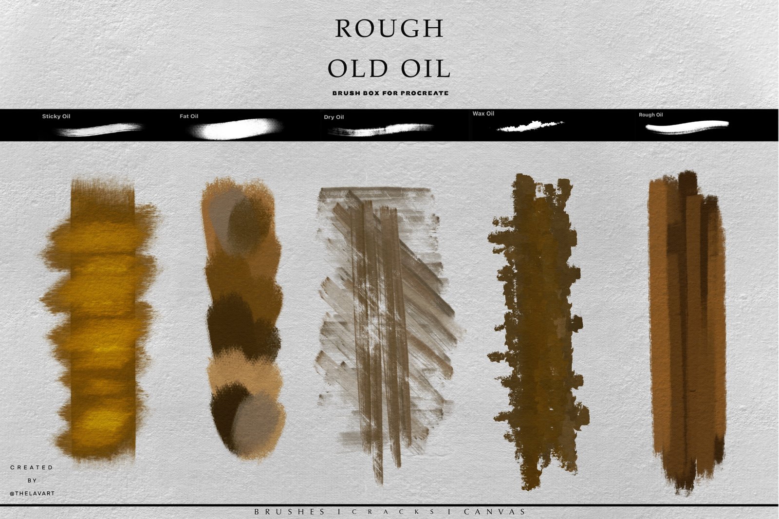 Rough Old Oil Procreate Box