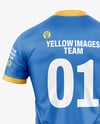Crew Neck Rugby Jersey Mockup - Back View