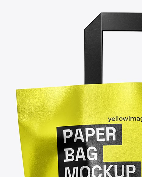 Metallized Paper Shopping Bag Mockup