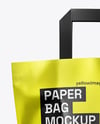Metallized Paper Shopping Bag Mockup