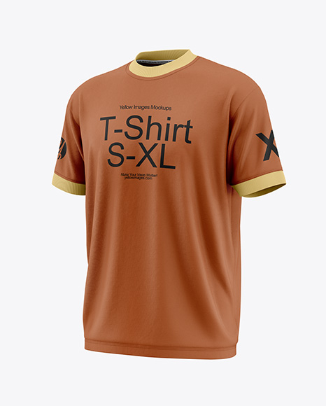T-Shirt Mockup - Half Side View