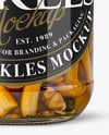 Glass Jar with Chanterelles Mushrooms Mockup