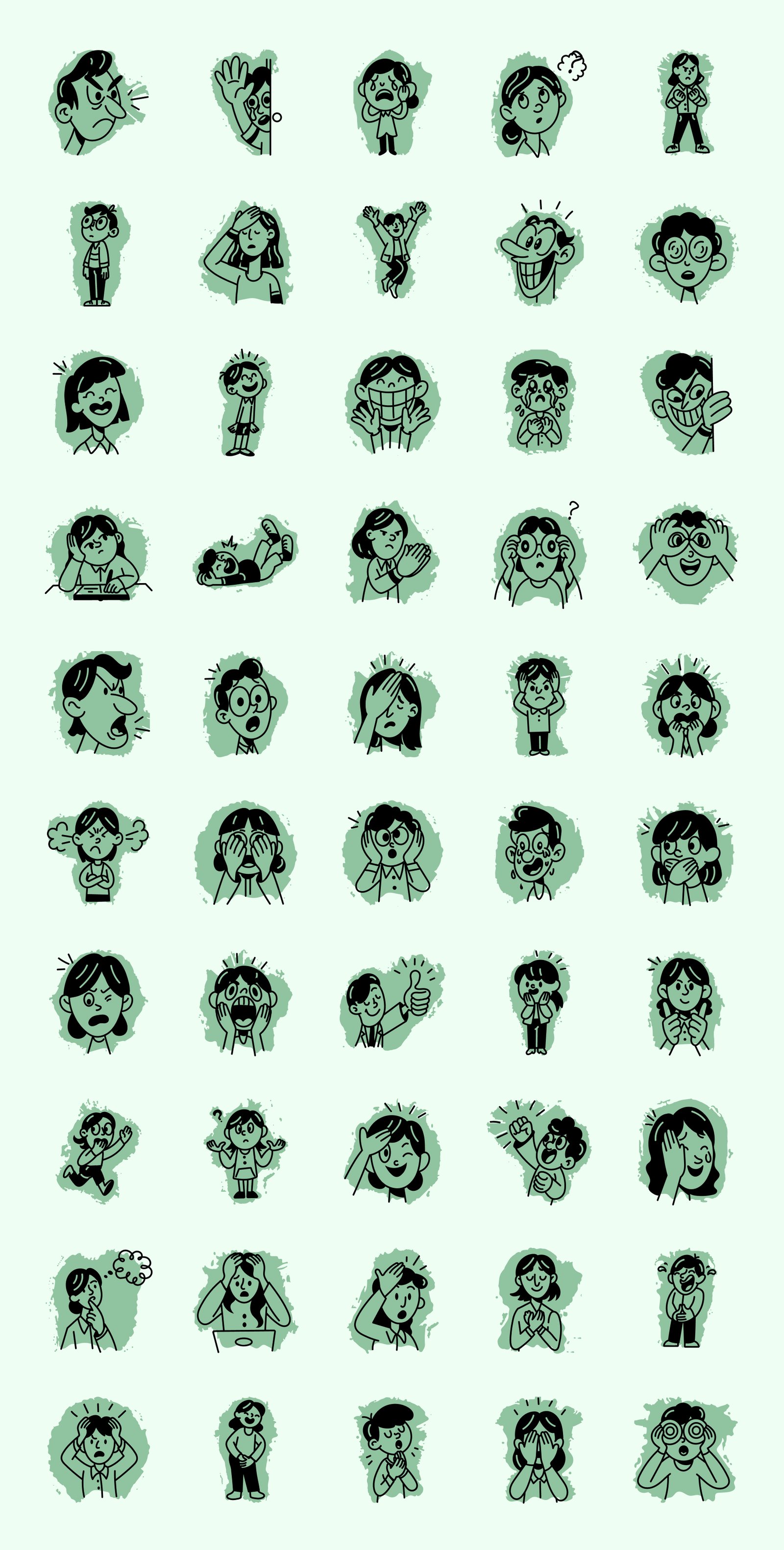 Reaction Doodle Icon Pack